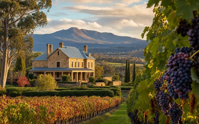 Illustrative scene for Angullong Wines — not an actual photo