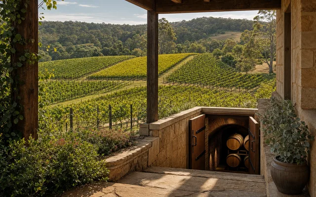 Illustrative scene for Ashton Hills Vineyard — not an actual photo