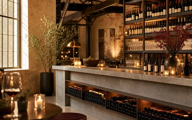 Illustrative scene for Aalia Wine Room — not an actual photo