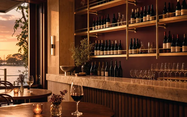 Illustrative scene for Adelita Wine Bar — not an actual photo