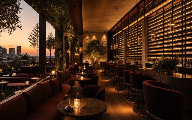 Illustrative scene for Arlo Wine Bar — not an actual photo