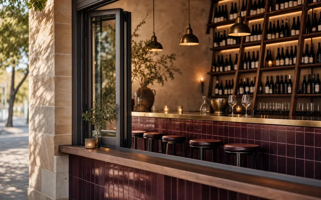 Illustrative wine-bar scene for Paranormal Wines — not an actual photo of the venue