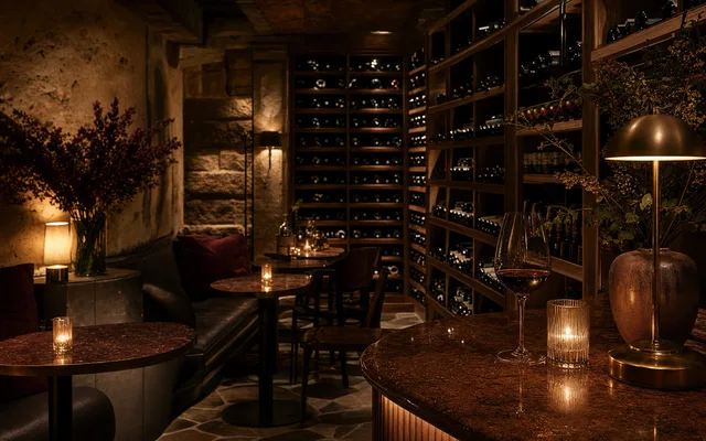 Illustrative scene for Paski Vineria Popolare — not an actual photo