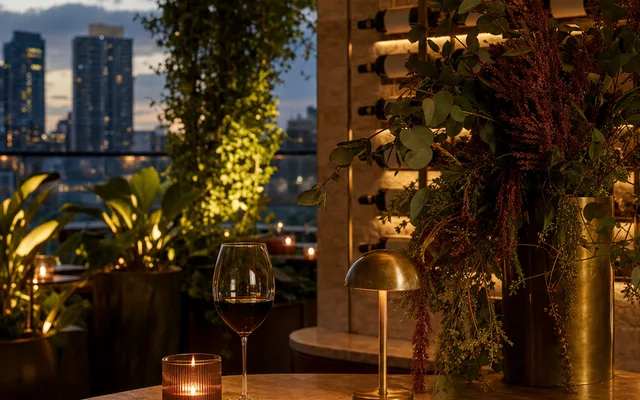 Illustrative wine-bar scene for Snack Man — not an actual photo of the venue