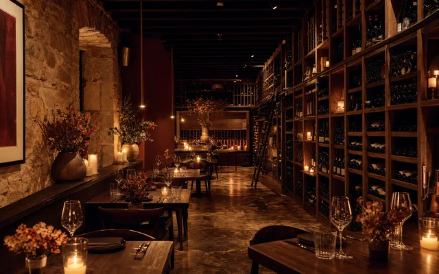 Illustrative wine-bar scene for Willing Wine Bar — not an actual photo of the venue