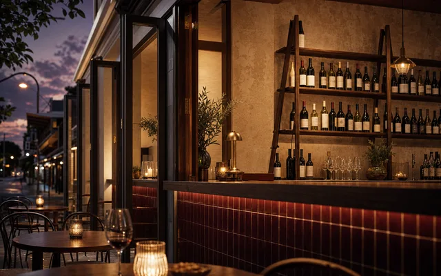 Illustrative wine-bar scene for Wineism — not an actual photo of the venue