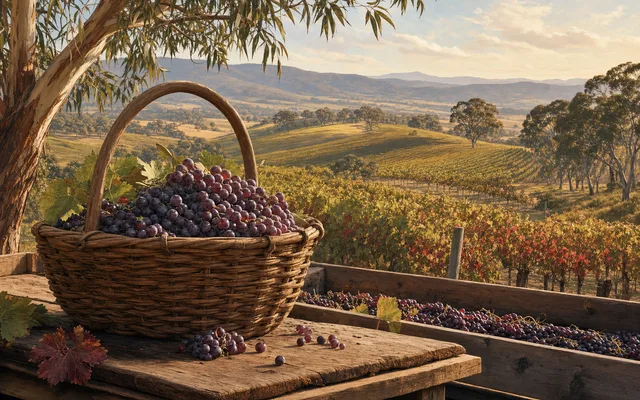 Illustrative vineyard scene for Bass Phillip — not an actual photo of the winery