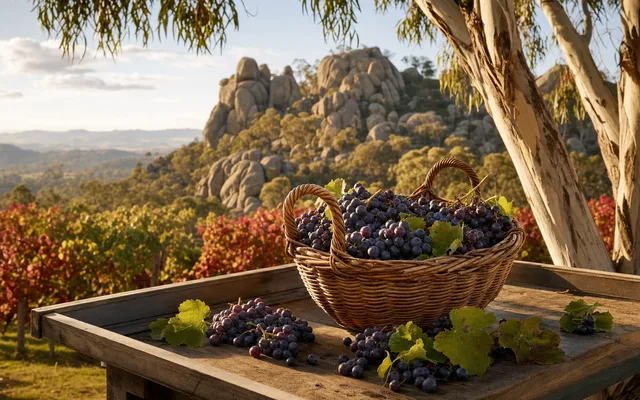 Illustrative vineyard scene for Boireann Wines — not an actual photo of the winery