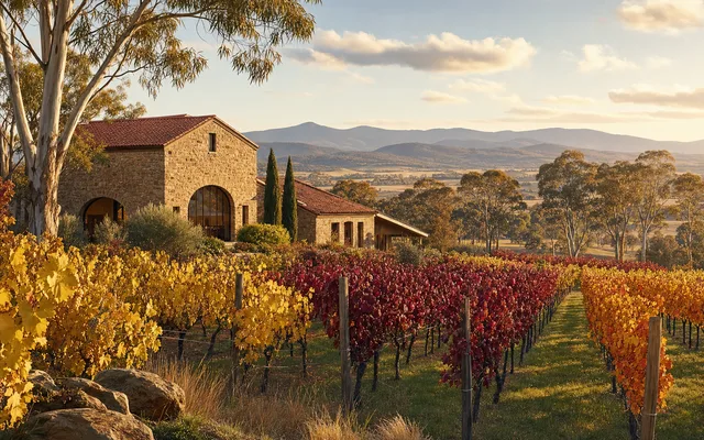 Illustrative vineyard scene for Brindabella Hills — not an actual photo of the winery