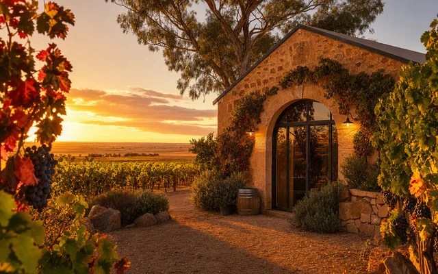 Illustrative scene for Calabria Family Wines — not an actual photo