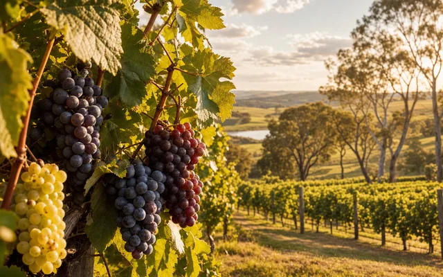 Illustrative vineyard scene for Centennial Vineyards — not an actual photo of the winery
