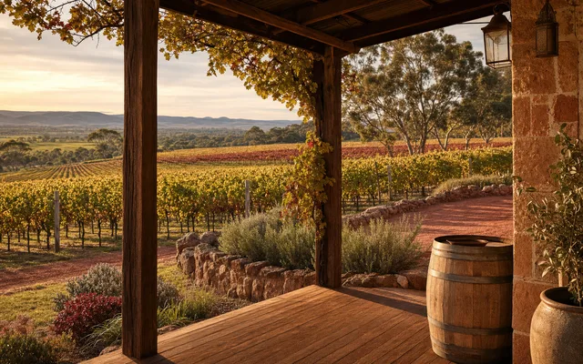 Illustrative scene for Charles Melton Wines — not an actual photo