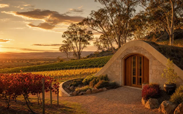 Illustrative vineyard scene for Collector Wines — not an actual photo of the winery