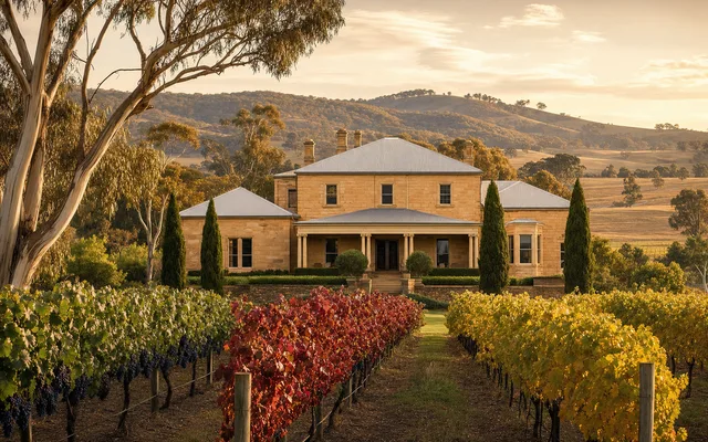 Illustrative scene for Craigie Knowe Vineyard — not an actual photo