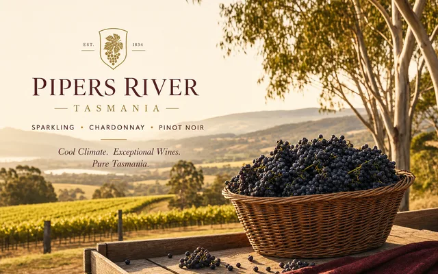 Illustrative scene for Delamere Vineyards — not an actual photo