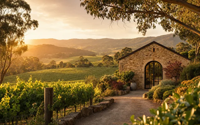 Illustrative scene for Domaine Chandon — not an actual photo