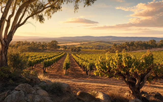Illustrative vineyard scene for Frankland Estate — not an actual photo of the winery