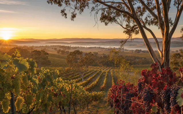 Illustrative scene for FREEMAN Vineyards — not an actual photo