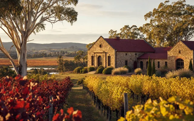 Illustrative scene for Ghost Rock Wines — not an actual photo