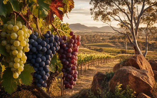 Illustrative vineyard scene for Giaconda — not an actual photo of the winery