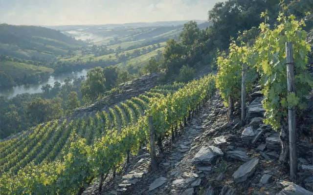 Illustrative vineyard scene for Grosset — not an actual photo of the winery