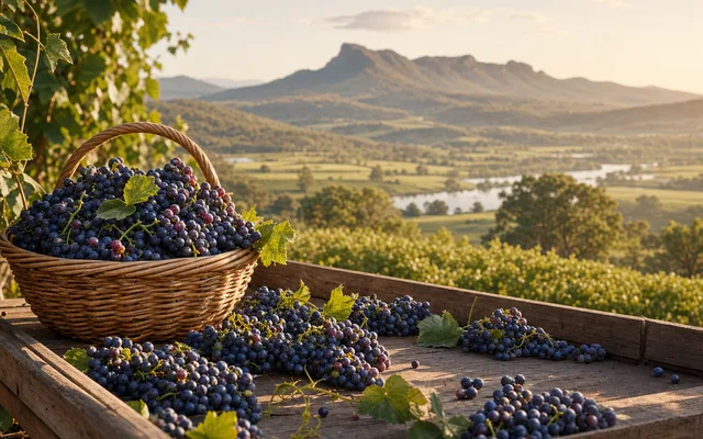 Illustrative vineyard scene for Gundog Estate — not an actual photo of the winery