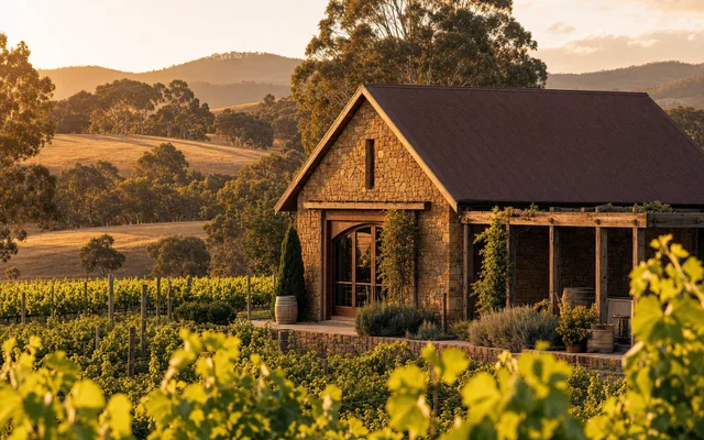 Illustrative vineyard scene for House of Arras — not an actual photo of the winery