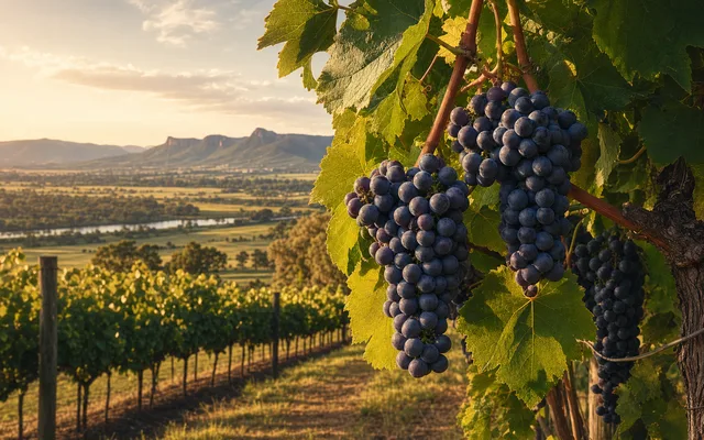 Illustrative vineyard scene for Keith Tulloch Wine — not an actual photo of the winery