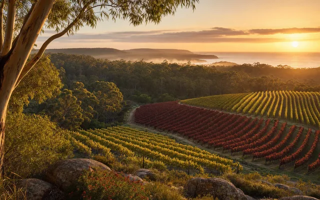Illustrative scene for McHenry Hohnen Vintners — not an actual photo