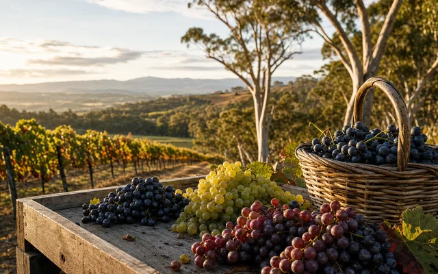 Illustrative vineyard scene for Pankhurst — not an actual photo of the winery
