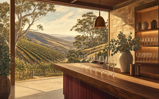 Illustrative vineyard scene for Rieslingfreak — not an actual photo of the winery