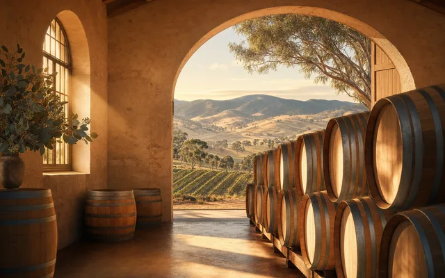 Illustrative scene for Robert Oatley Wines — not an actual photo