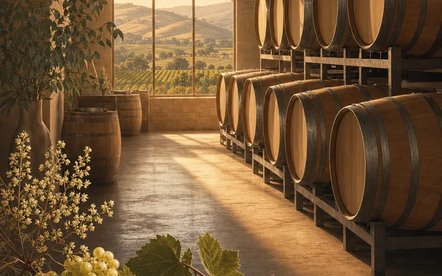 Illustrative vineyard scene for Robert Stein Vineyard — not an actual photo of the winery