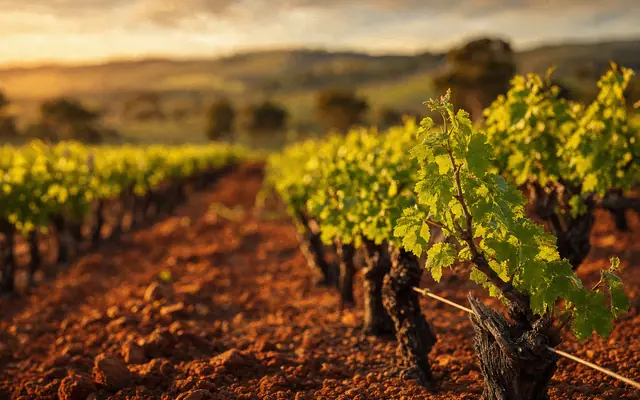 Illustrative vineyard scene for Sami-Odi — not an actual photo of the winery