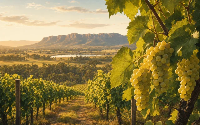 Illustrative vineyard scene for Silkman Wines — not an actual photo of the winery