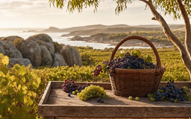 Illustrative vineyard scene for Singlefile Wines — not an actual photo of the winery