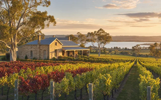 Illustrative scene for Tahbilk — not an actual photo